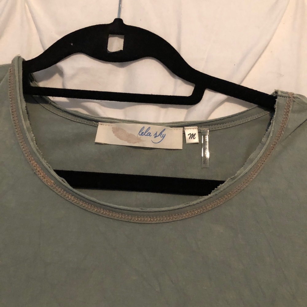 Green long sleeve top